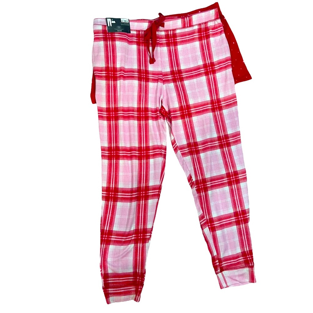 NWT Laura Ashley 3 Piece Pajama Bundle Jogger Pants Shorts Socks - Picture 4 of 6